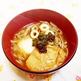 高菜炒めのっけ♪きつね蕎麦